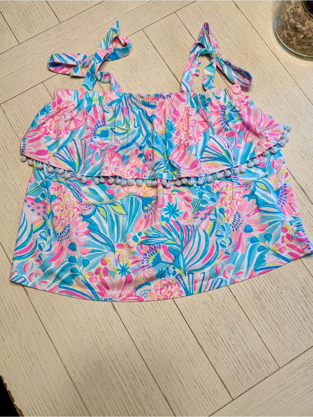 Lilly Pulitzer M Benita tank top - tropical punch | EUC